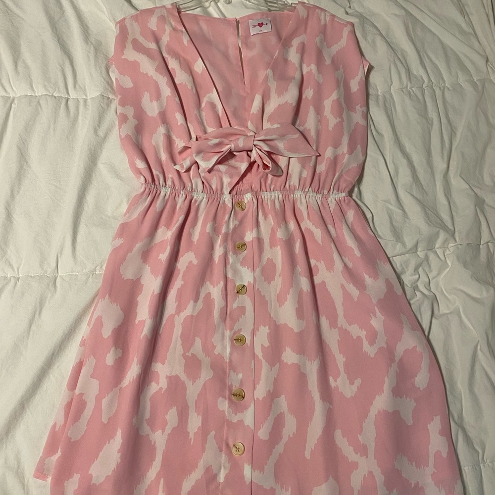 Pink Leopard Dress